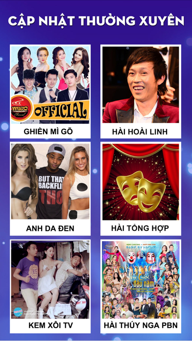 Screenshot #1 pour Hài Kịch Việt - Xem video hài, clip hài, phim hài