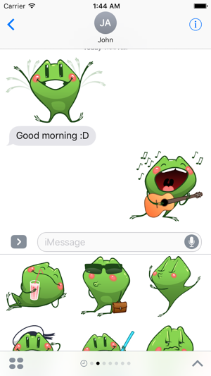 Frog Emotion Cute Sticker(圖5)-速報App
