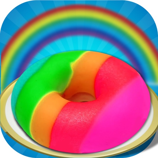 DIY Rainbow Sweet Donut Cake Maker - Donuts Chef iOS App