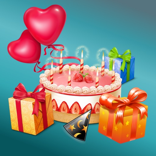 Birthday Emoji Stickers For iMessage App icon