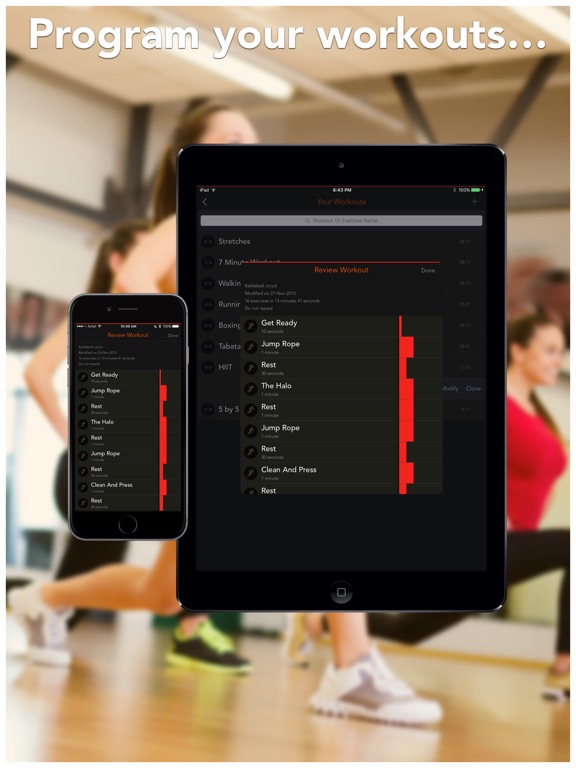 Screenshot #6 pour Workouts+ HIIT Interval Timer