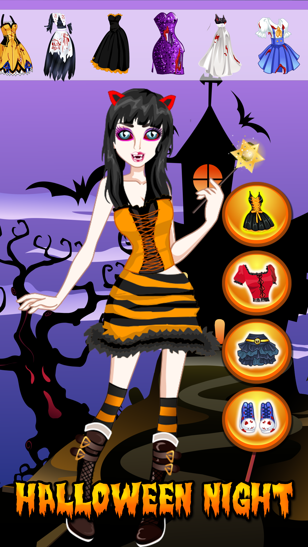 Halloween Girl DressUp  Monster Ghost MakeUp Kids screenshot 3
