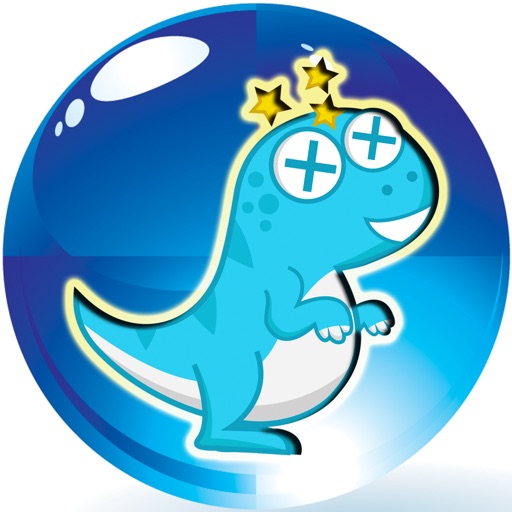 Little Dinosaur Puzzles Funny Balloons Bounce Out Icon