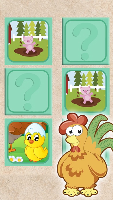 Scratch farm animals & pairs game for kids screenshot 3