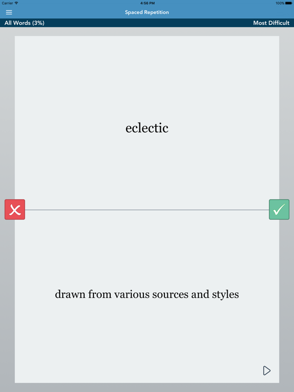 Screenshot #5 pour Exam Vocabulary Builder