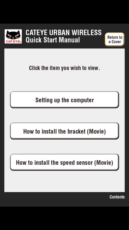 CatEye URBAN Wireless Computer Quick Start