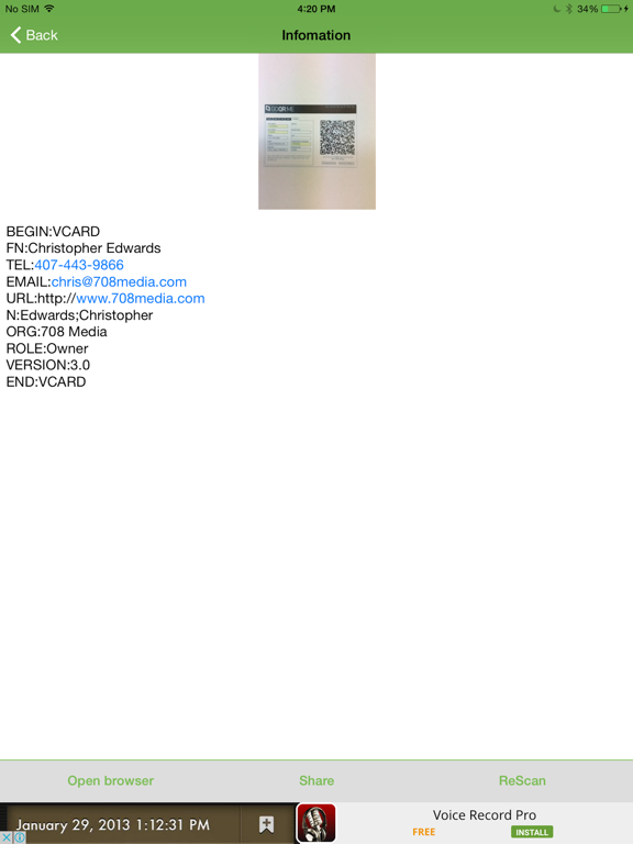 Screenshot #5 pour QR code reader – speeding, correct, free app