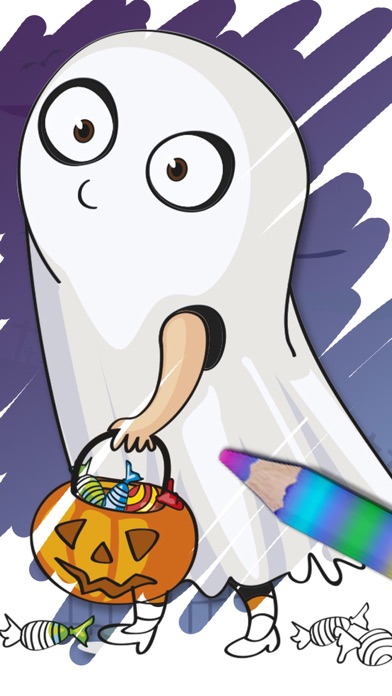 Halloween coloring pages – Paint monsters & zombie screenshot 3