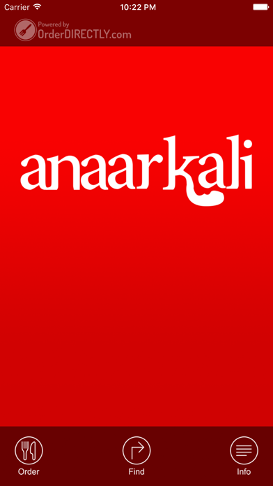 Screenshot #1 pour Anaarkali Restaurant