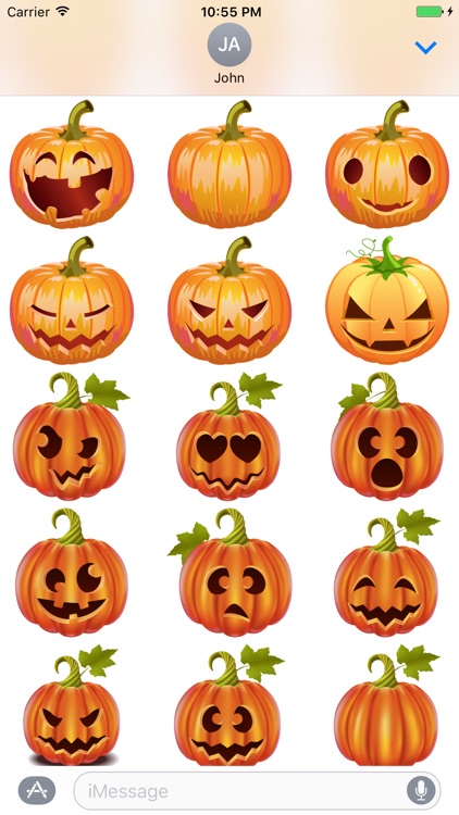Pumpkin Halloween Emoji Sticker #6