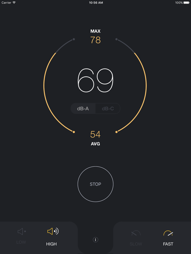 ‎dB Decibel Meter - sound level measurement tool Screenshot