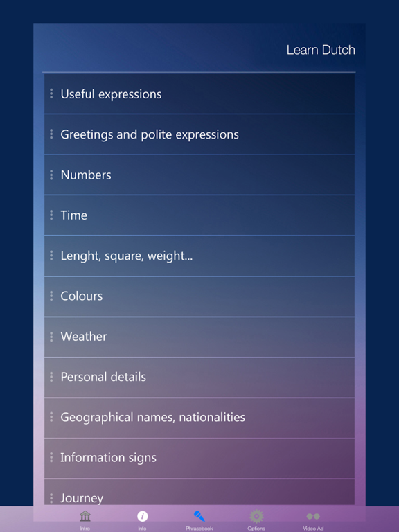 Screenshot #5 pour Learn DUTCH Learn Speak DUTCH Language Fast&Easy