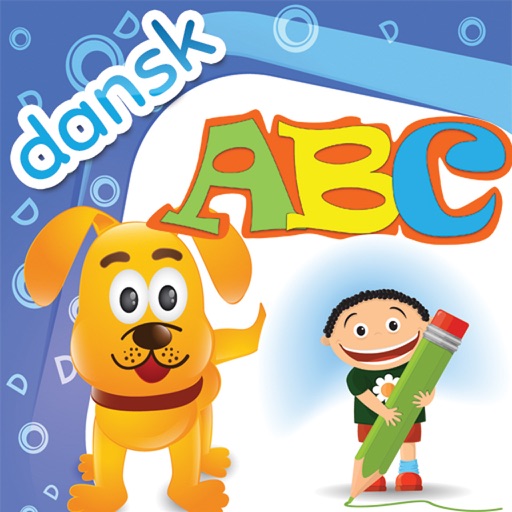 Børn lærer spil - Alfabet Dansk