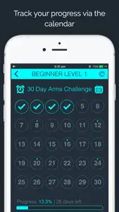 30 Day Toned Arms Challenge screenshot #3 for iPhone