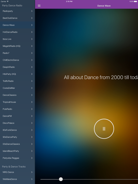 Party Songs & Dance Music Free iPad screenshot 1 - Music app