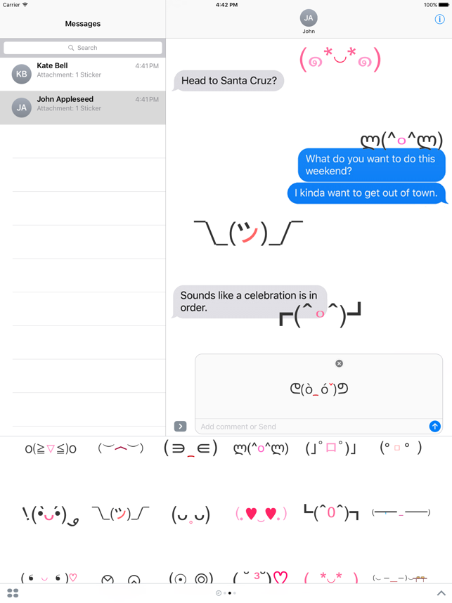 ‎Animated Face Emoji(Kaomoji) Stickers Screenshot