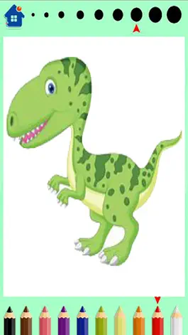 Game screenshot Динозавры Книжка-раскраска - Dino Finger Paint apk