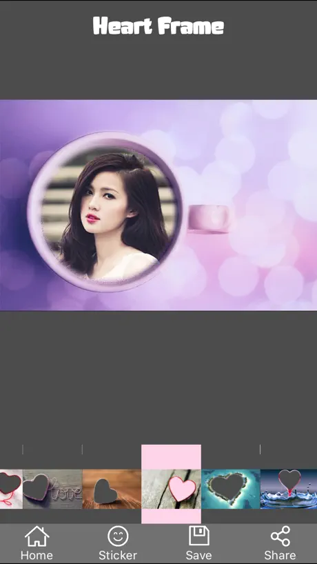 Heart Frame - Camera 720 Chỉnh sửa ảnh 360