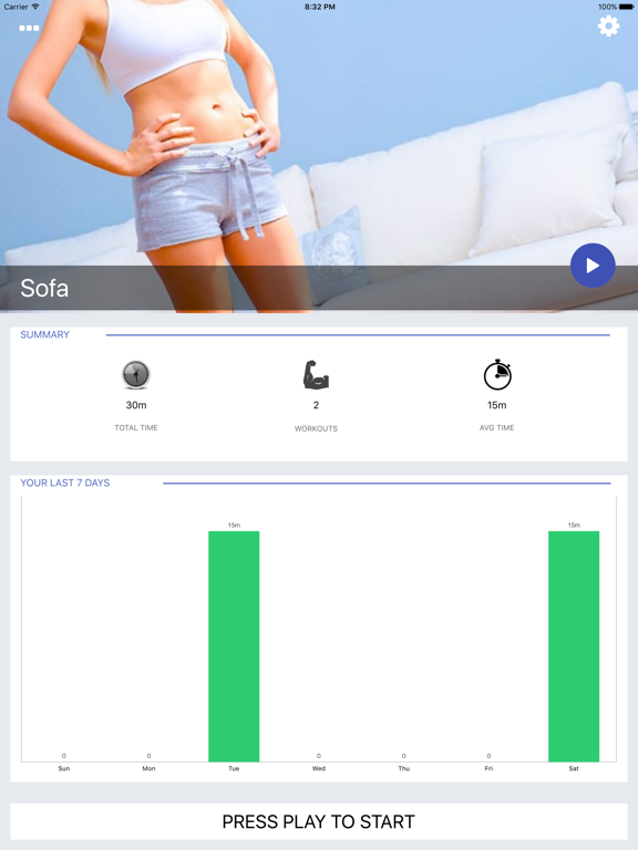 Screenshot #4 pour Home Sofa Workout Challenge Free - Lose Weight