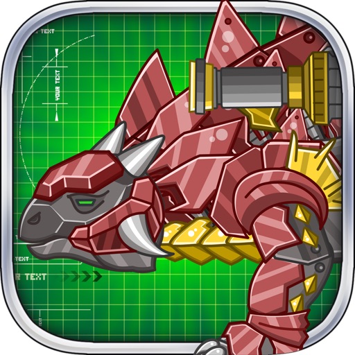 Steel Dino Toy:Mechanic Ankylosaurus-2 player game iOS App