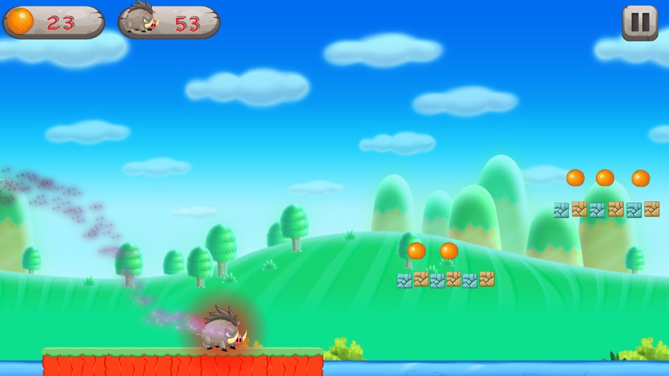 #2. Super Pigwild Running Adventune (iOS) By: Thanin Setrin