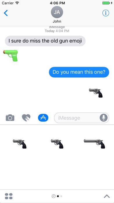 Original Gun Emoji Screenshot 2 - AppWisp.com Original Gun Emoji Screenshot 2 - AppWisp.com