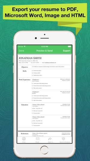 Resume Apex Pro – Professional CV Maker & Builder(圖4)-速報App
