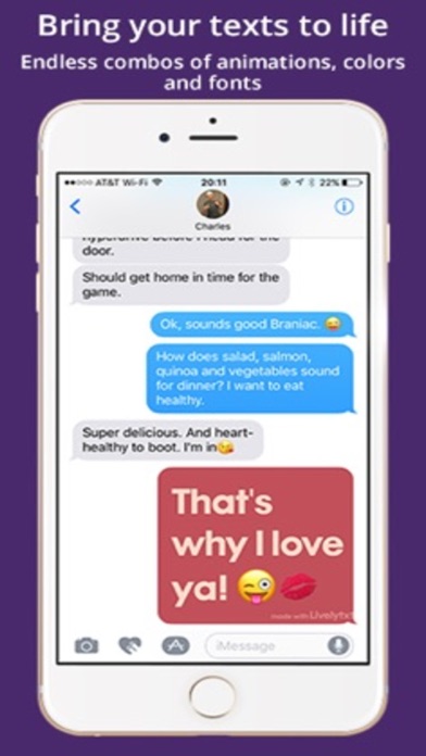 Screenshot #2 pour Livelytxt - Make your text messages come to life