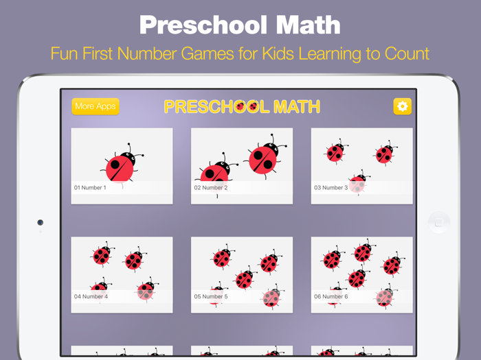 Preschool Math App - First Numbers and Counting Games for Toddlers and Pre-K Kids