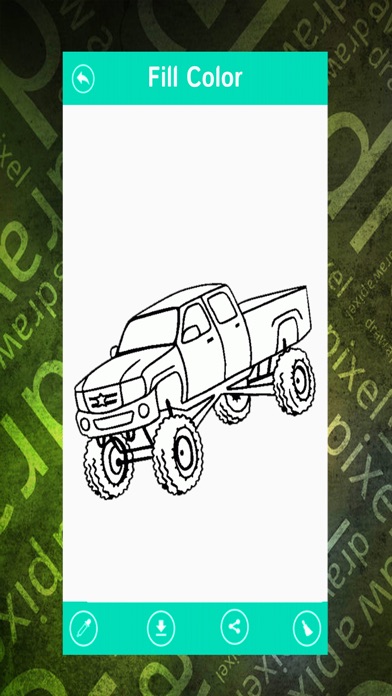 Screenshot #1 pour Vehicle Coloring Book-Car Drawing & Painting Pages