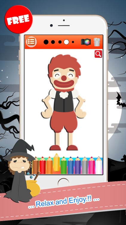 Happy Halloween Trick Or Treat Coloring Book Games screenshot-4
