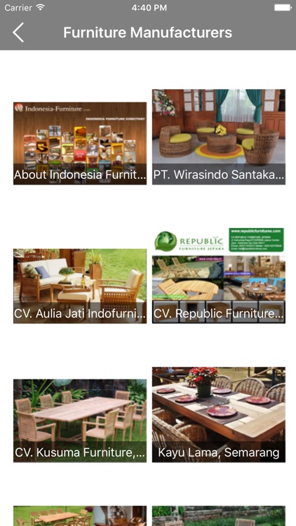 Indonesia Furnitures