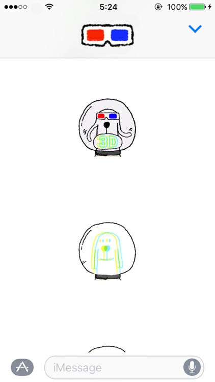 Space Dog 3D GIF stickers