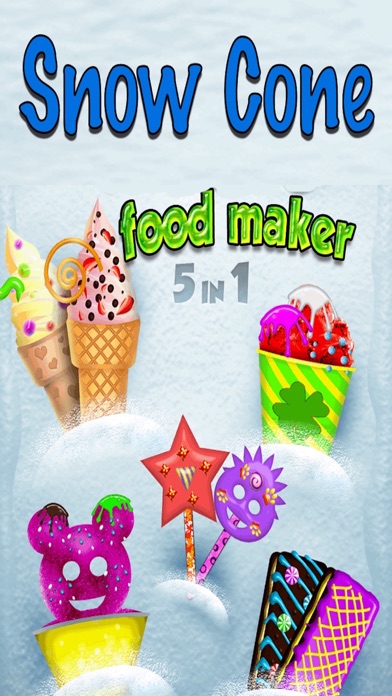 楽しい無料の冷凍お菓子メーカー 子供のゲーム 雪のコーンゲームのおすすめ画像1