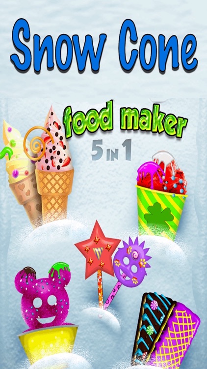 Snow Cone Maker Frozen Summer Fun Treat Free Games