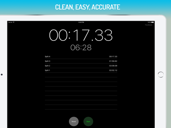 Split - Stopwatch widget iPad app afbeelding 1