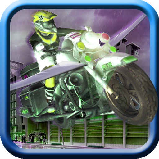 Flying Police Bike 3D iOS App