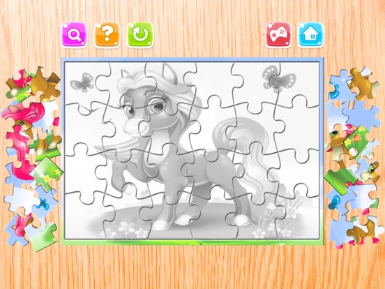 Screenshot #5 pour Dessin animé Puzzle Poney Scie sauteuse Enfants