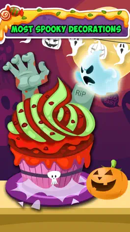 Game screenshot Cupcake Maker Story:Halloween kitchen Cooking game hack