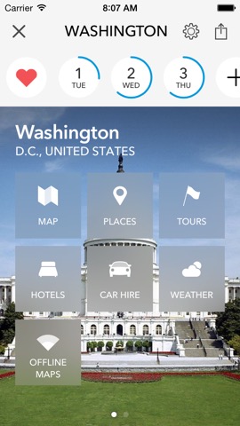 Washington D.C. Offline Map & City Guideのおすすめ画像1