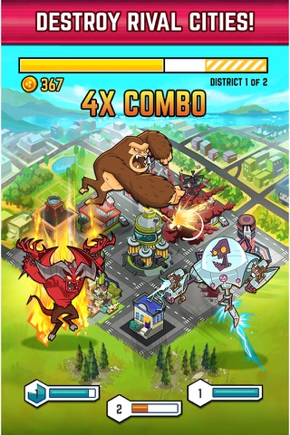 Smash Monsters - City Rampage screenshot 2