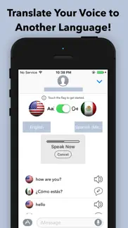 speech and text translator for imessage iphone screenshot 2