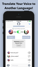 Speech and Text Translator for iMessage screenshot