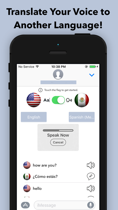 Screenshot #2 pour Speech and Text Translator for iMessage