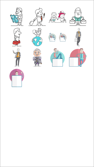 Man Cartoon Sticker Pack(圖1)-速報App