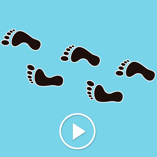 Animated Footprints Stickers