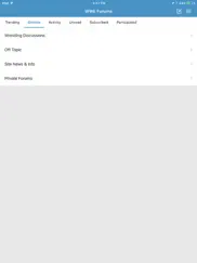 wrestling forum - for wwe news iPad Captures Décran 3