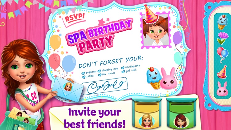 Spa Birthday Party - Nails, Hair, Dress Up & Cake screenshot-4