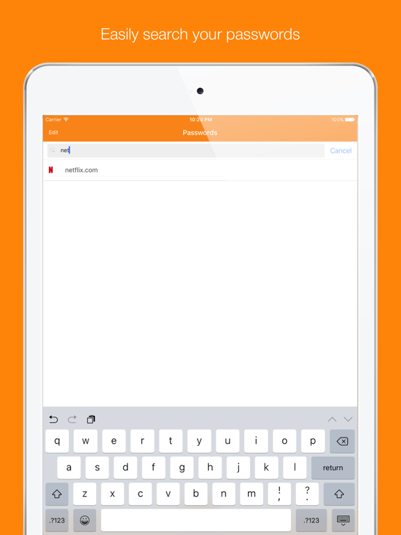 Password Generator & Vault iPad screenshot 5 - Productivity app