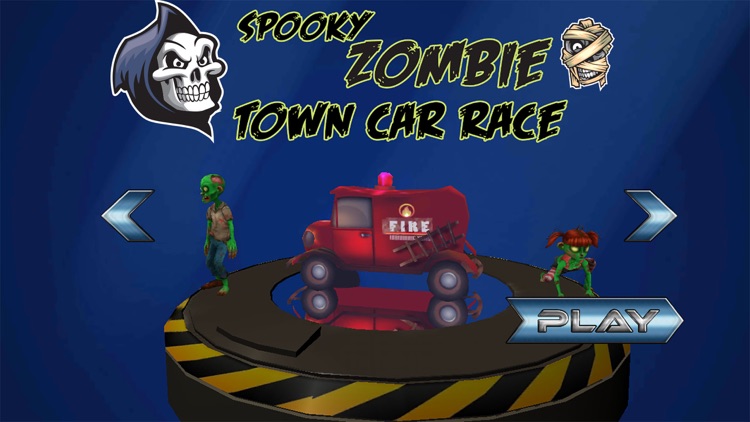 Spooky Zombie Town Car Race